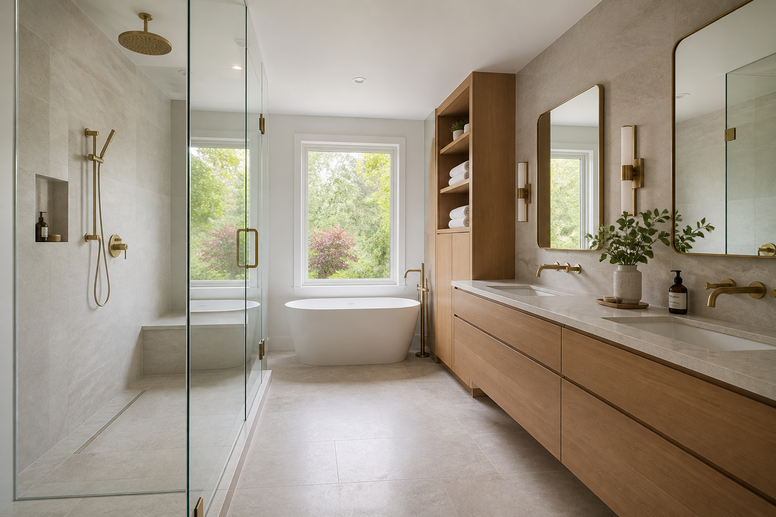 Representative bathroom renovation design direction